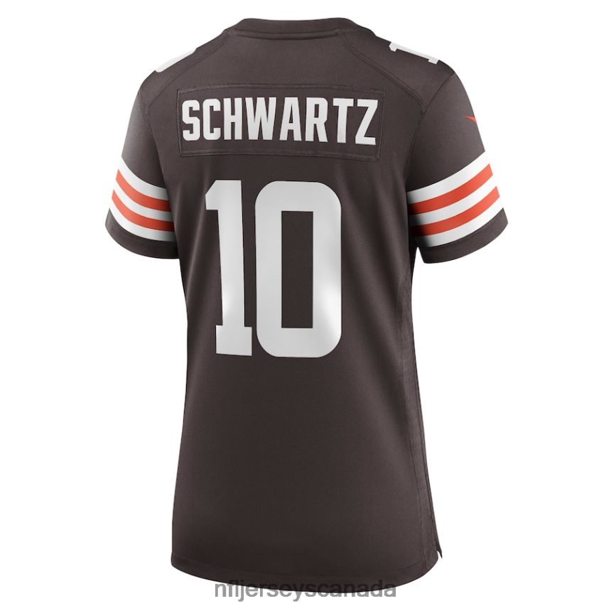 Women Cleveland Browns Anthony Schwartz Nike Brown Game Jersey Clothing NFL TBXFR66882