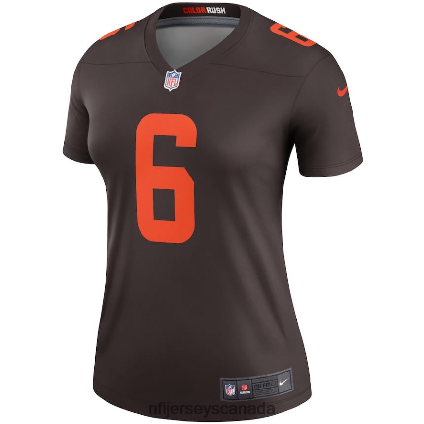Women Cleveland Browns Baker Mayfield Nike Brown Alternate Legend Jersey Clothing NFL TBXFR62747