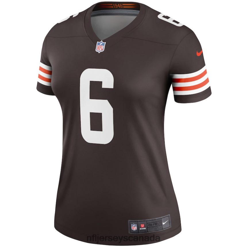 Women Cleveland Browns Baker Mayfield Nike Brown Legend Player Jersey Clothing NFL TBXFR63478