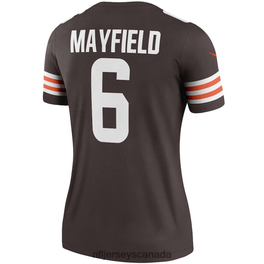Women Cleveland Browns Baker Mayfield Nike Brown Legend Player Jersey Clothing NFL TBXFR63478