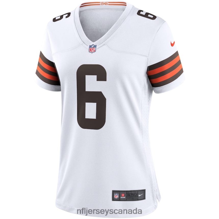 Women Cleveland Browns Baker Mayfield Nike White Game Jersey Clothing NFL TBXFR63486