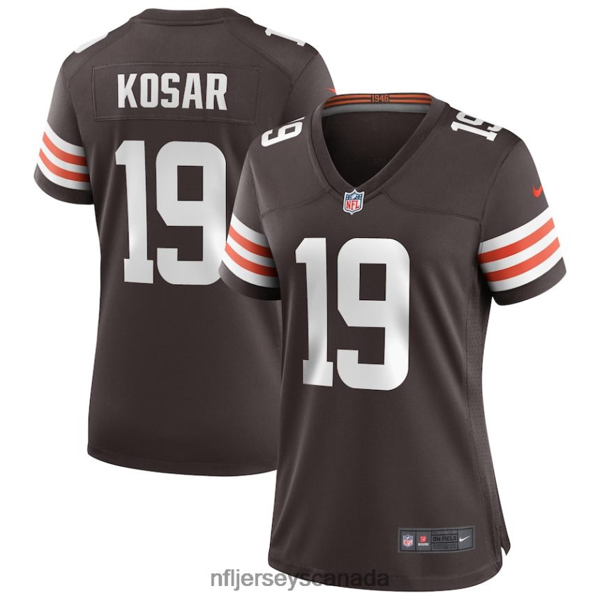 Women Cleveland Browns Bernie Kosar Nike Brown Game Retired Player Jersey Clothing NFL TBXFR64262