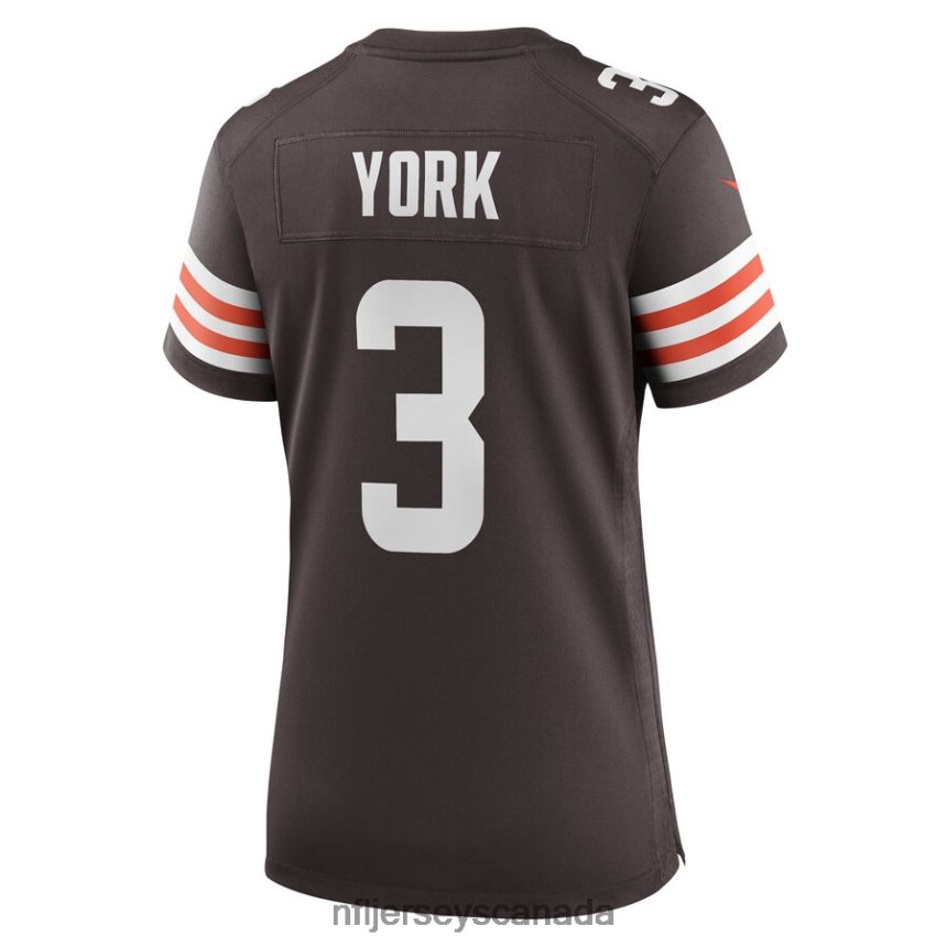 Women Cleveland Browns Cade York Nike Brown Game Player Jersey Clothing NFL TBXFR64594