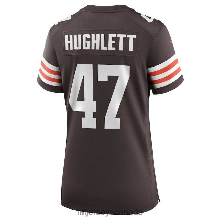 Women Cleveland Browns Charley Hughlett Nike Brown Game Jersey Clothing NFL TBXFR66782