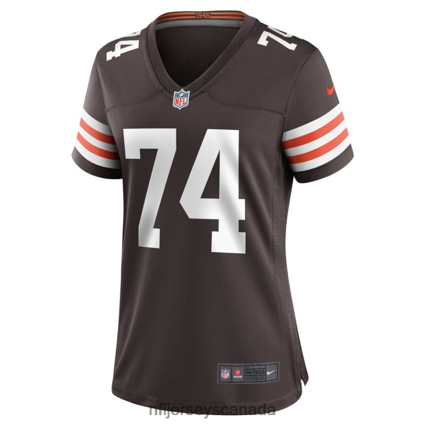 Women Cleveland Browns Chris Hubbard Nike Brown Game Jersey Clothing NFL TBXFR65834
