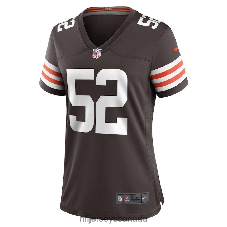 Women Cleveland Browns Dawson Deaton Nike Brown Game Player Jersey Clothing NFL TBXFR66724