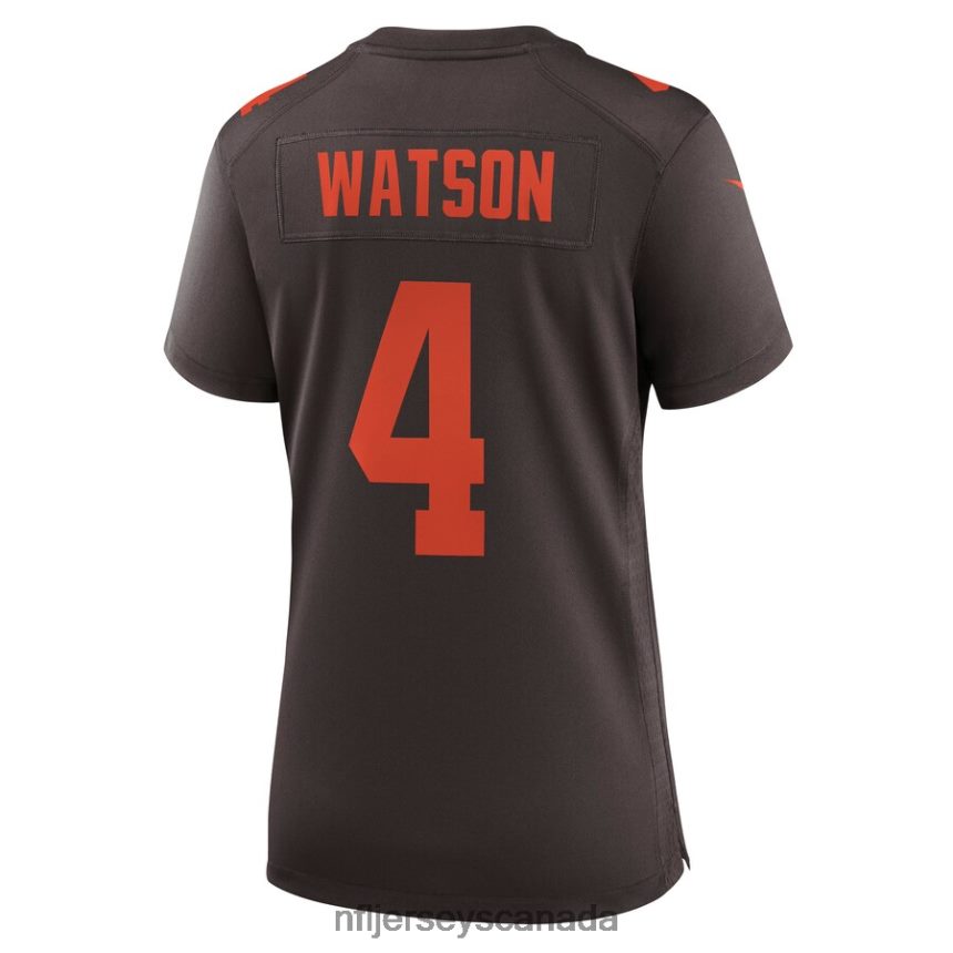 Women Cleveland Browns Deshaun Watson Nike Brown Alternate Game Jersey Clothing NFL TBXFR63238