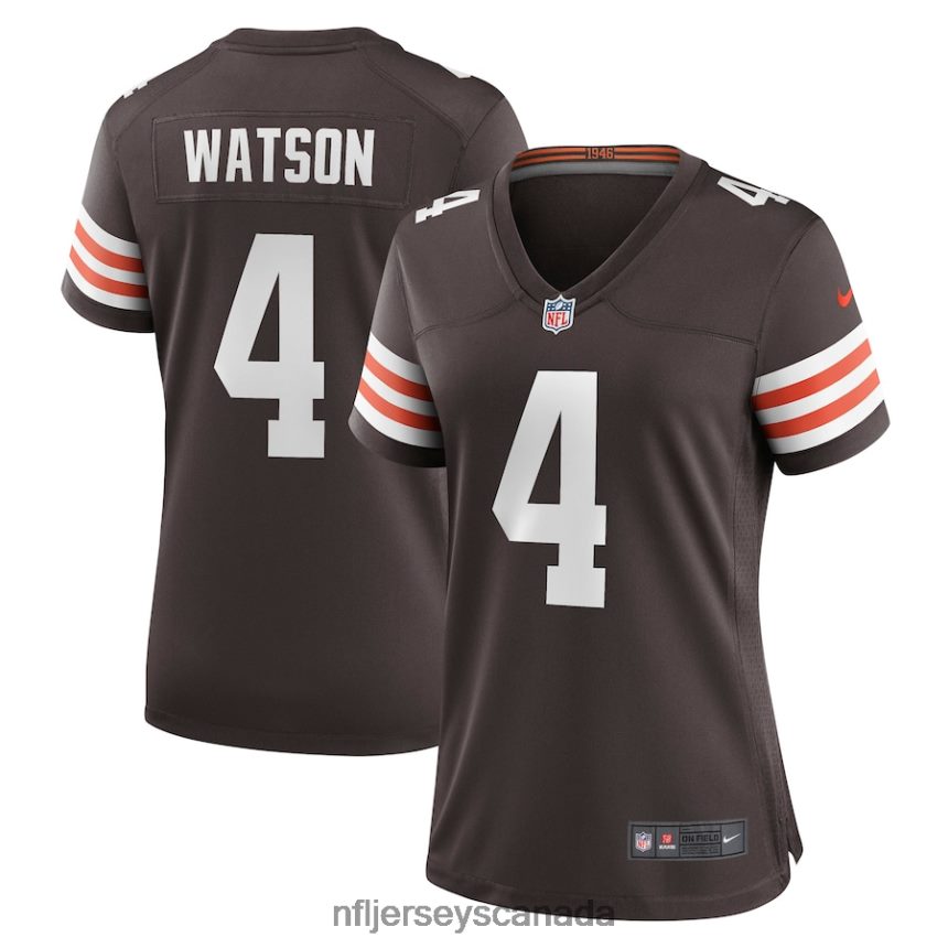Women Cleveland Browns Deshaun Watson Nike Brown Game Jersey Clothing NFL TBXFR64095