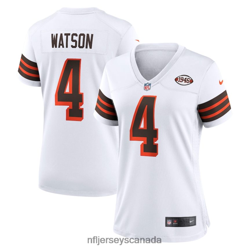 Women Cleveland Browns Deshaun Watson Nike White Alternate Game Jersey Clothing NFL TBXFR63587
