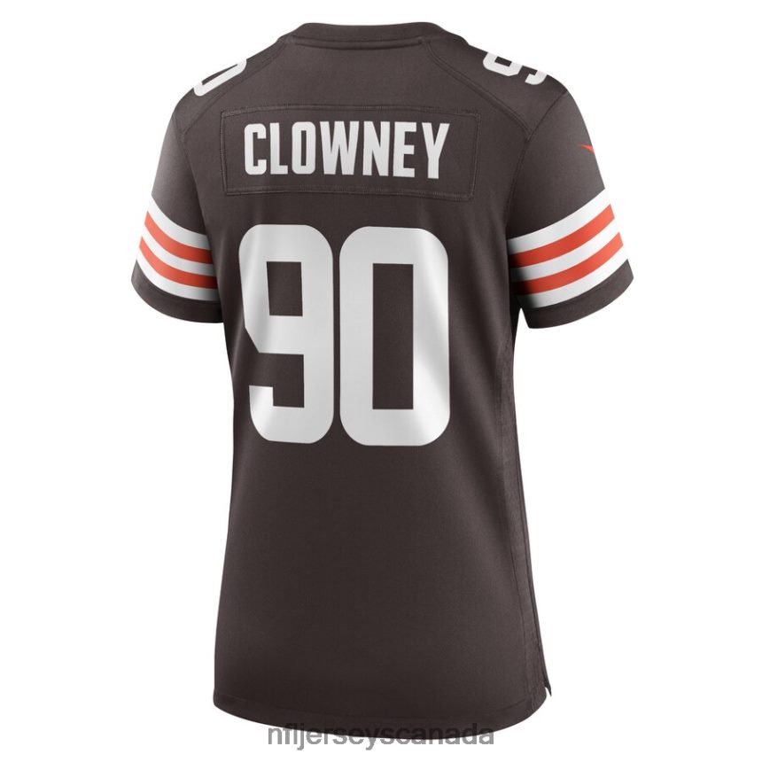 Women Cleveland Browns Jadeveon Clowney Nike Brown Game Jersey Clothing NFL TBXFR66207