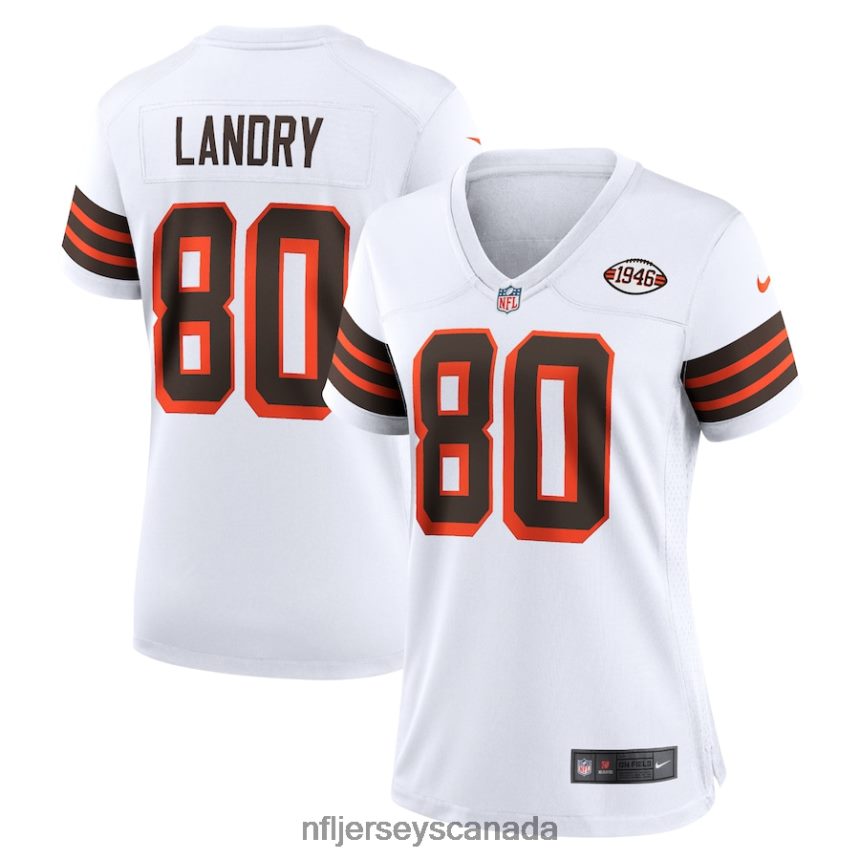 Women Cleveland Browns Jarvis Landry Nike White 1946 Collection Alternate Game Jersey Clothing NFL TBXFR63889
