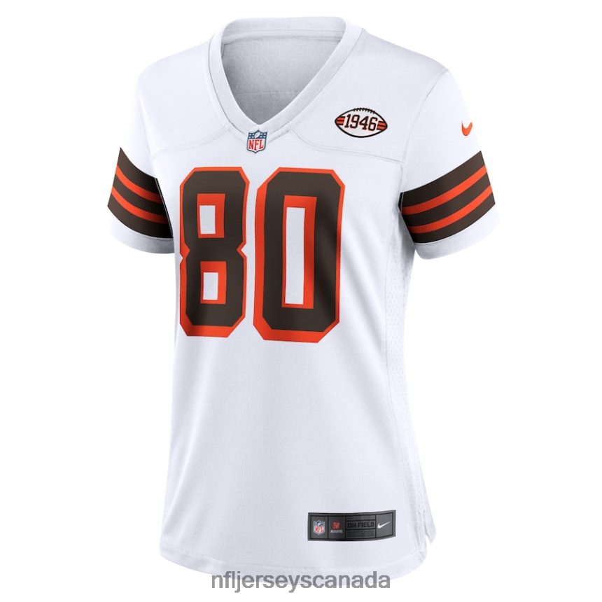 Women Cleveland Browns Jarvis Landry Nike White 1946 Collection Alternate Game Jersey Clothing NFL TBXFR63889