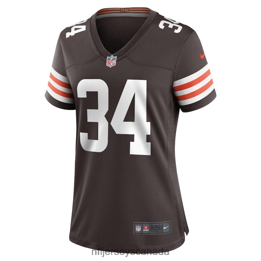 Women Cleveland Browns Jerome Ford Nike Brown Game Player Jersey Clothing NFL TBXFR67082
