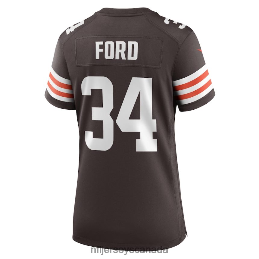 Women Cleveland Browns Jerome Ford Nike Brown Game Player Jersey Clothing NFL TBXFR67082