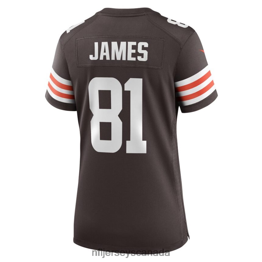 Women Cleveland Browns Jesse James Nike Brown Game Player Jersey Clothing NFL TBXFR66847