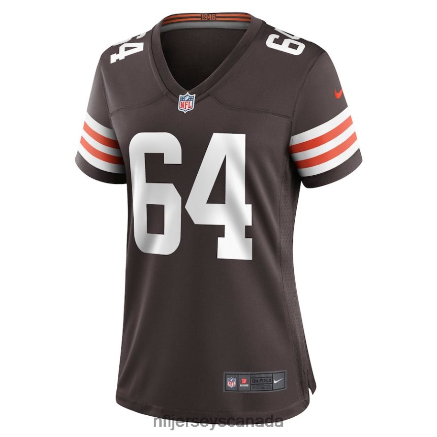 Women Cleveland Browns Joe DeLamielleure Nike Brown Game Retired Player Jersey Clothing NFL TBXFR65935