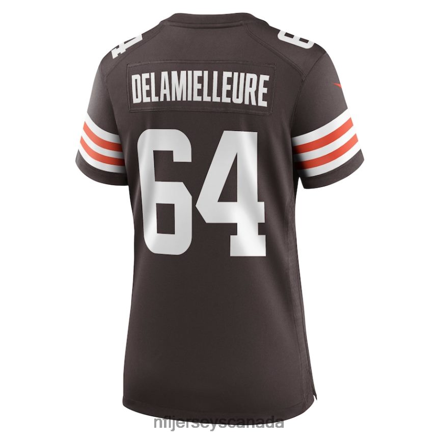 Women Cleveland Browns Joe DeLamielleure Nike Brown Game Retired Player Jersey Clothing NFL TBXFR65935