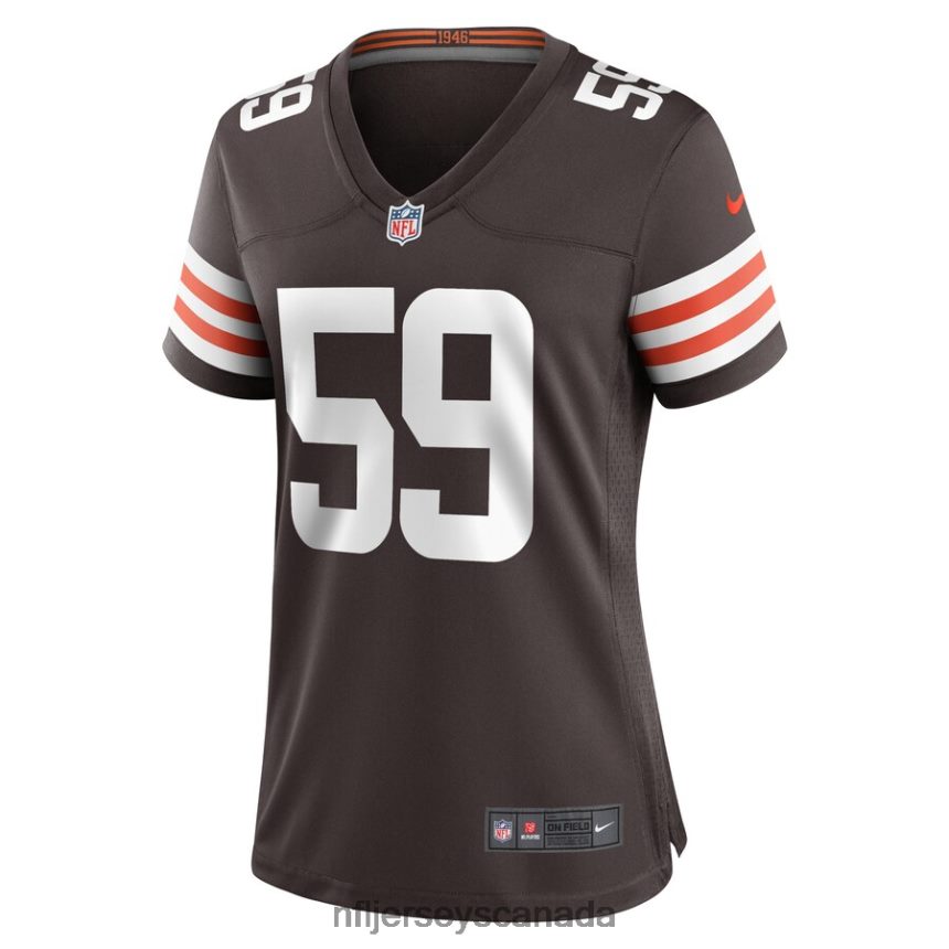 Women Cleveland Browns Joe Haeg Nike Brown Game Player Jersey Clothing NFL TBXFR66682