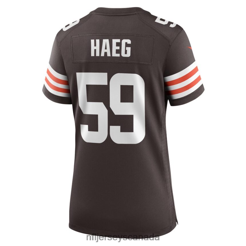 Women Cleveland Browns Joe Haeg Nike Brown Game Player Jersey Clothing NFL TBXFR66682