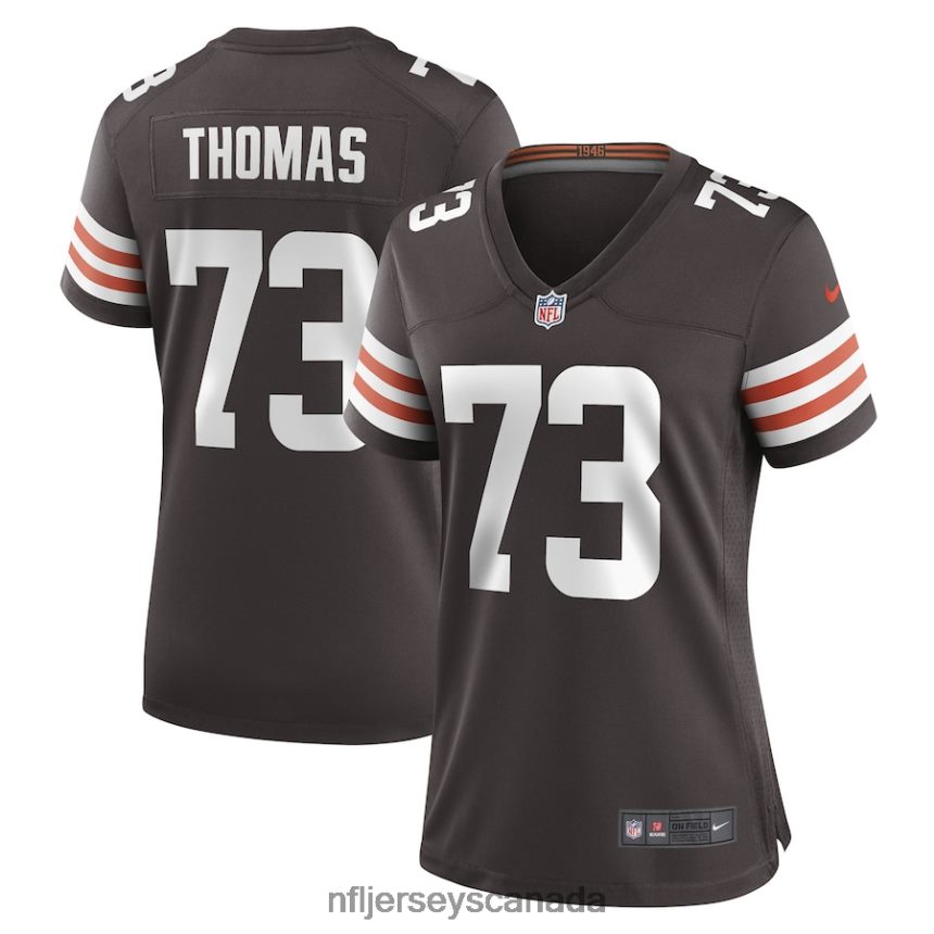 Women Cleveland Browns Joe Thomas Nike Brown Retired Game Player Jersey Clothing NFL TBXFR63364