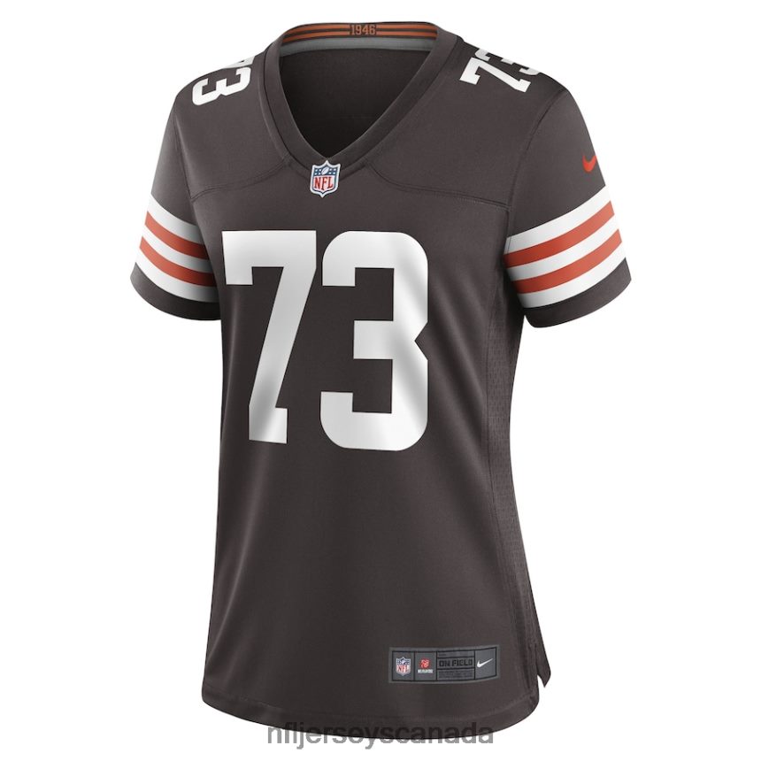 Women Cleveland Browns Joe Thomas Nike Brown Retired Game Player Jersey Clothing NFL TBXFR63364