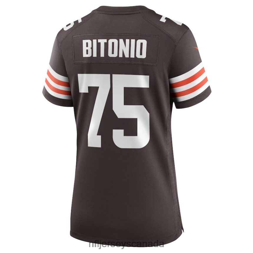 Women Cleveland Browns Joel Bitonio Nike Brown Game Jersey Clothing NFL TBXFR66055