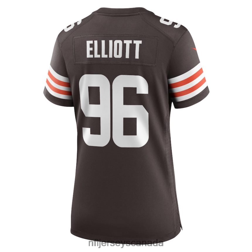 Women Cleveland Browns Jordan Elliott Nike Brown Game Jersey Clothing NFL TBXFR67055