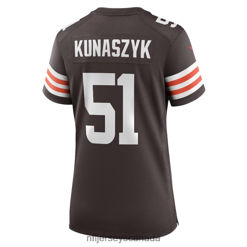 Women Cleveland Browns Jordan Kunaszyk Nike Brown Game Player Jersey Clothing NFL TBXFR66841