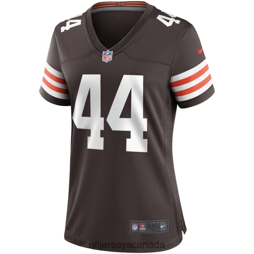 Women Cleveland Browns Leroy Kelly Nike Brown Game Retired Player Jersey Clothing NFL TBXFR66032