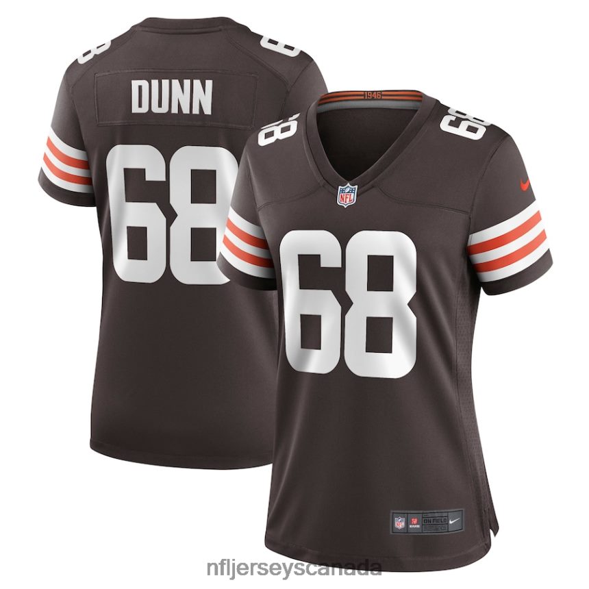Women Cleveland Browns Michael Dunn Nike Brown Game Jersey Clothing NFL TBXFR65870