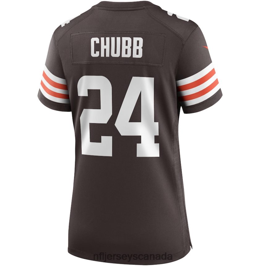 Women Cleveland Browns Nick Chubb Nike Brown Game Jersey Clothing NFL TBXFR6762
