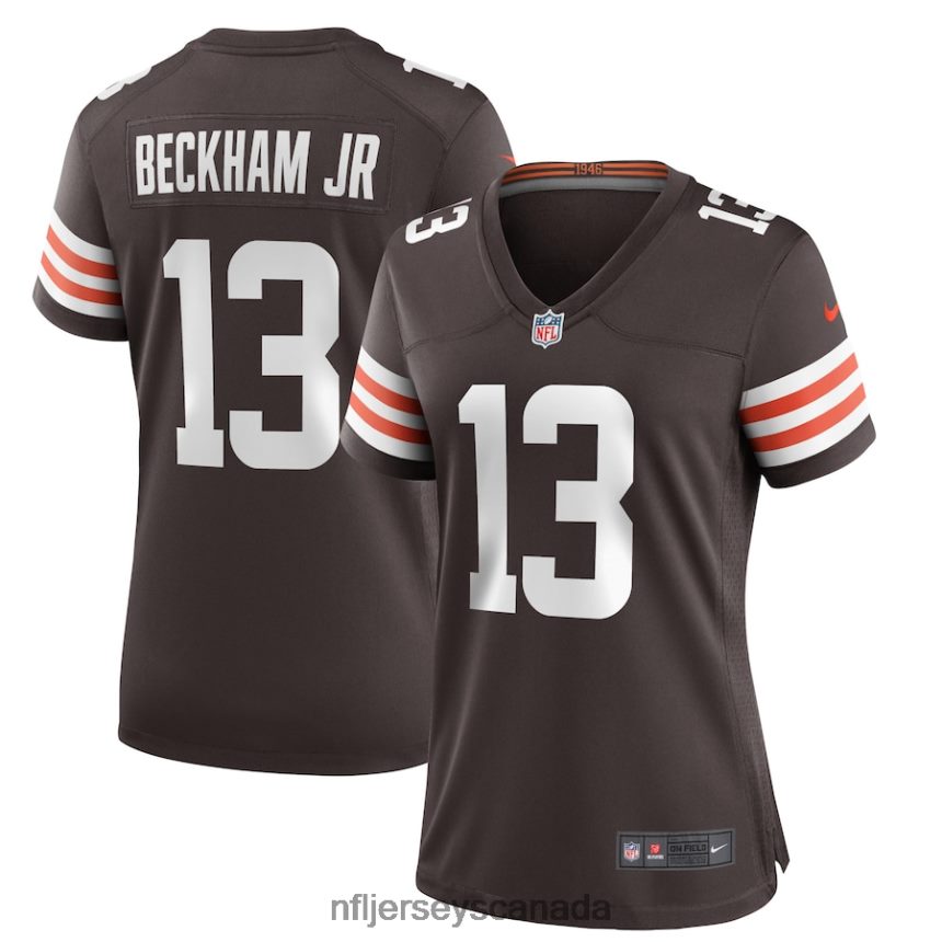 Women Cleveland Browns Odell Beckham Jr Nike Brown Game Jersey Clothing NFL TBXFR62164