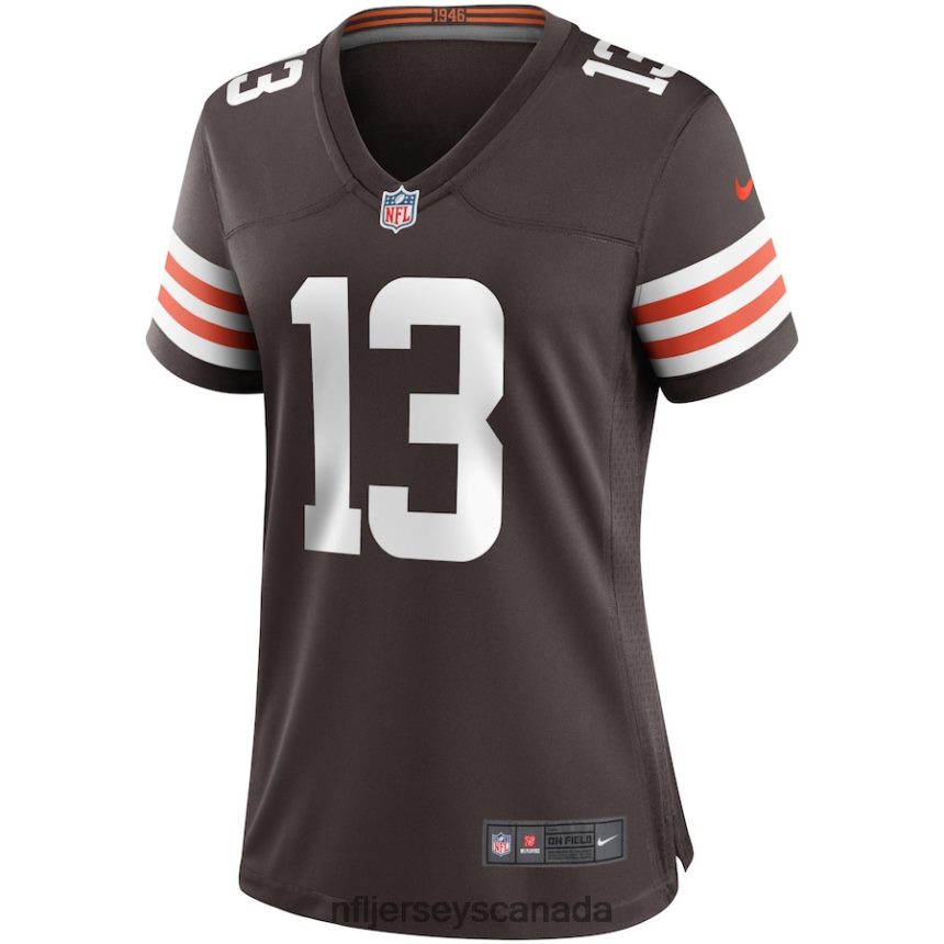 Women Cleveland Browns Odell Beckham Jr Nike Brown Game Jersey Clothing NFL TBXFR62164