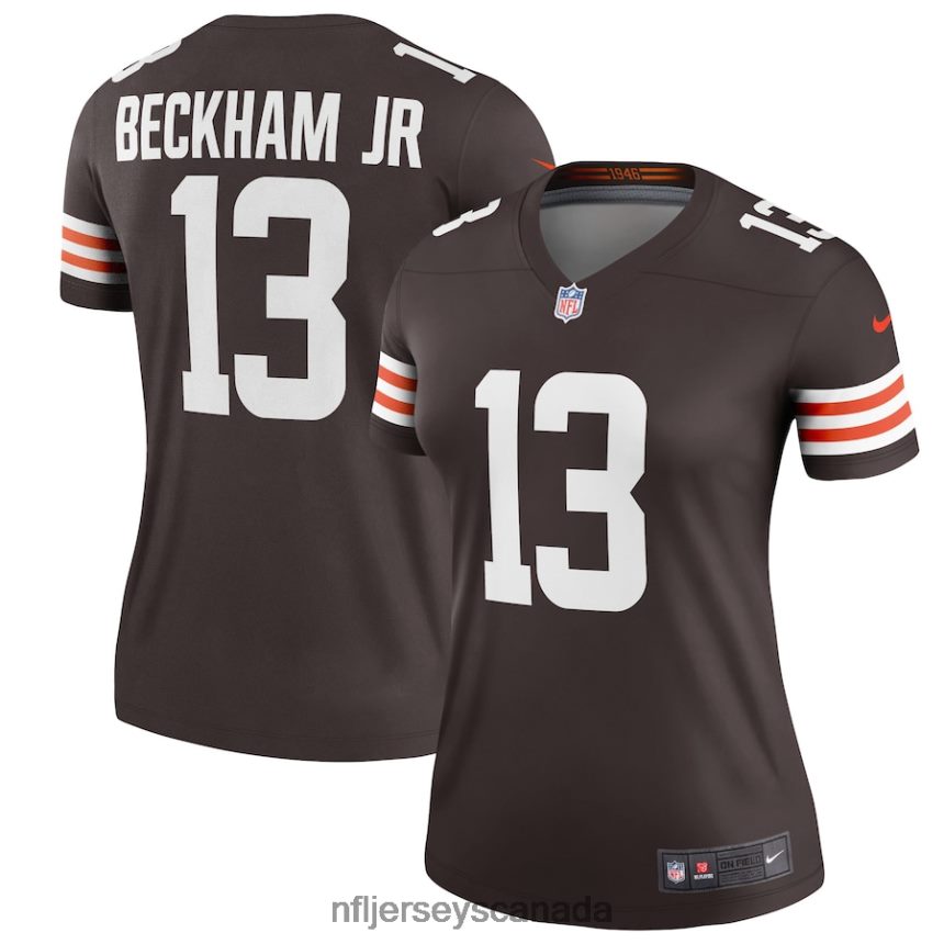 Women Cleveland Browns Odell Beckham Jr Nike Brown Player Legend Jersey Clothing NFL TBXFR63755