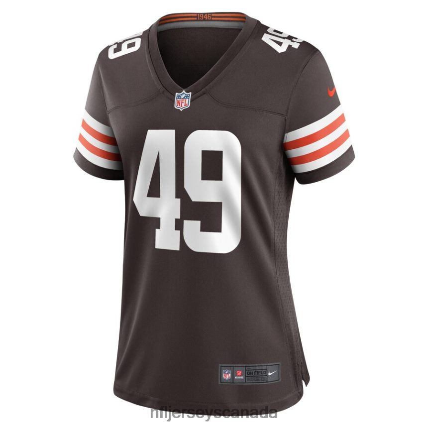 Women Cleveland Browns Shaun Jolly Nike Brown Game Player Jersey Clothing NFL TBXFR66178