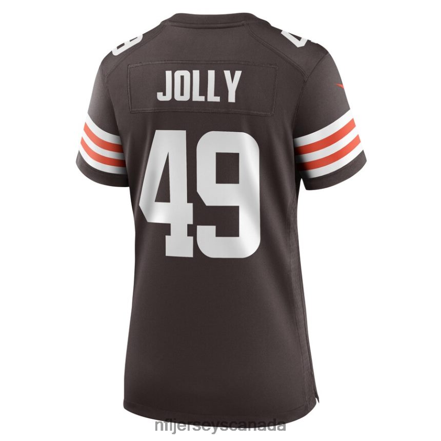 Women Cleveland Browns Shaun Jolly Nike Brown Game Player Jersey Clothing NFL TBXFR66178