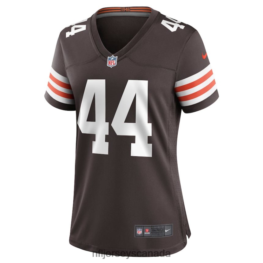 Women Cleveland Browns Sione Takitaki Nike Brown Game Jersey Clothing NFL TBXFR64254