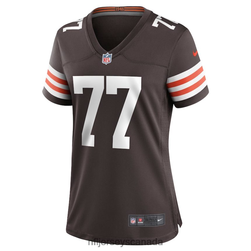 Women Cleveland Browns Wyatt Teller Nike Brown Game Jersey Clothing NFL TBXFR66471