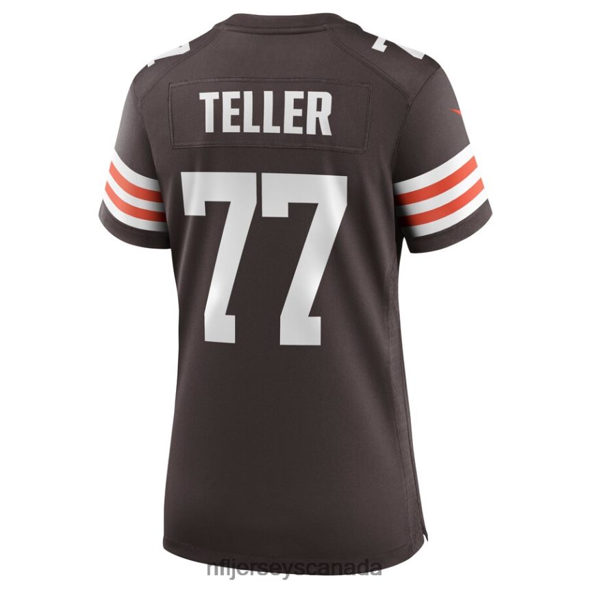 Women Cleveland Browns Wyatt Teller Nike Brown Game Jersey Clothing NFL TBXFR66471