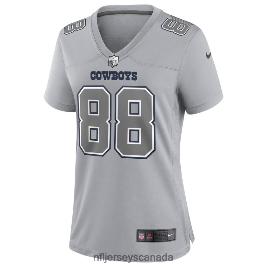Women Dallas Cowboys CeeDee Lamb Nike Gray Atmosphere Fashion Game Jersey Clothing NFL TBXFR63739