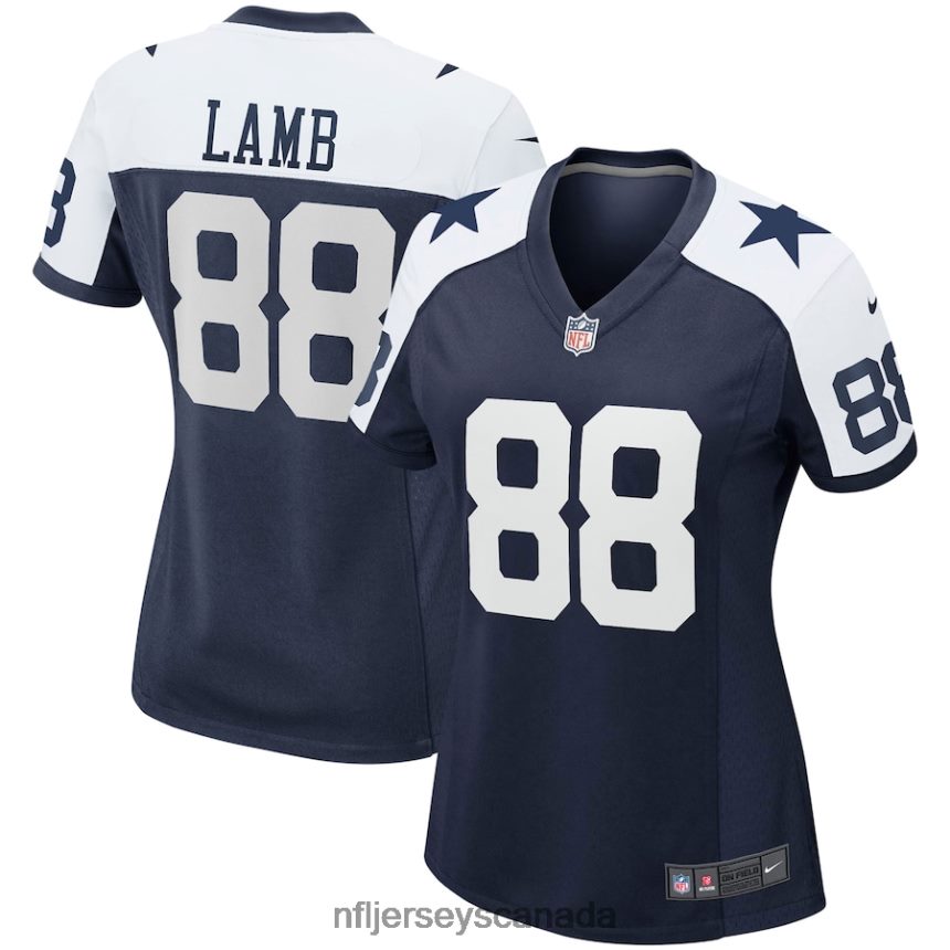 Women Dallas Cowboys CeeDee Lamb Nike Navy Alternate Game Team Jersey Clothing NFL TBXFR61786
