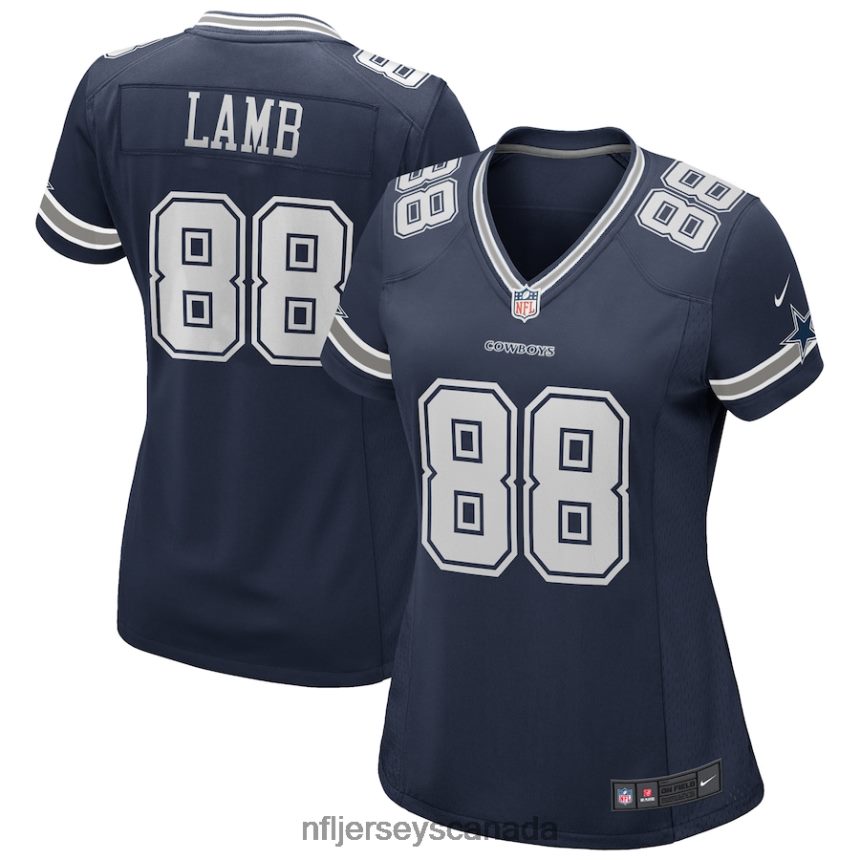 Women Dallas Cowboys CeeDee Lamb Nike Navy Game Jersey Clothing NFL TBXFR6354