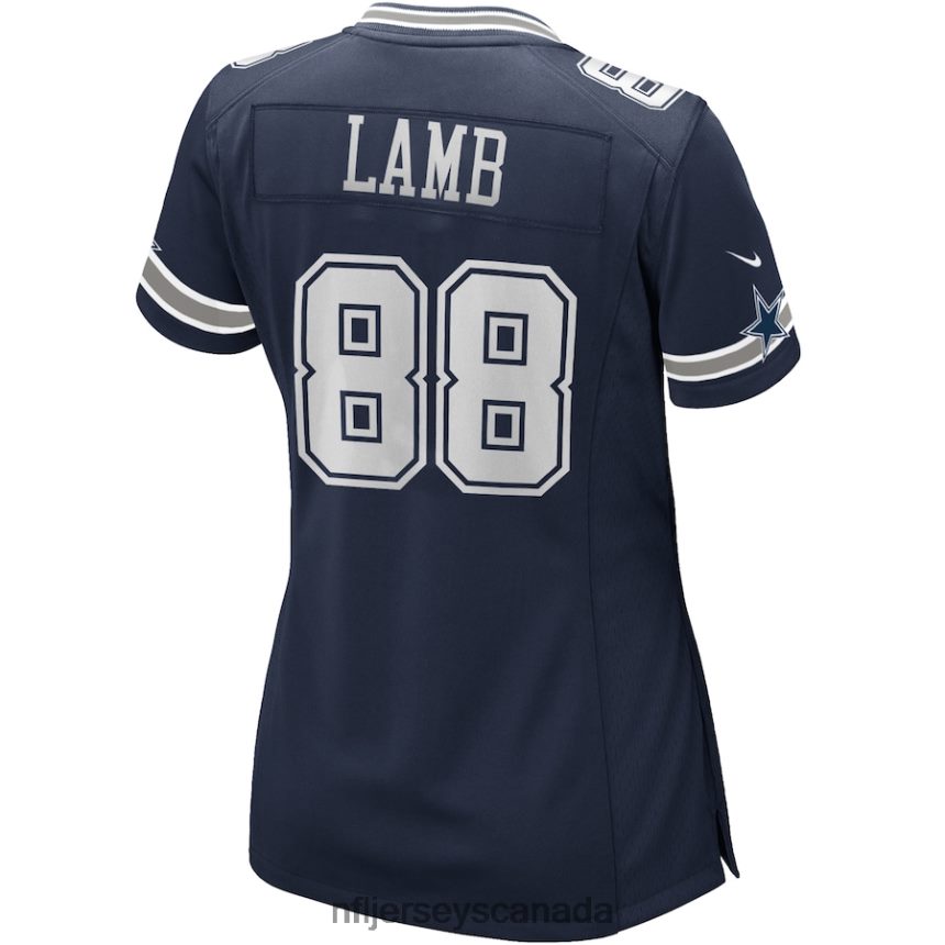 Women Dallas Cowboys CeeDee Lamb Nike Navy Game Jersey Clothing NFL TBXFR6354