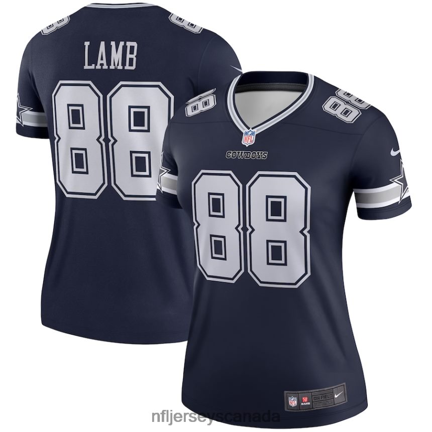 Women Dallas Cowboys CeeDee Lamb Nike Navy Legend Jersey Clothing NFL TBXFR61981