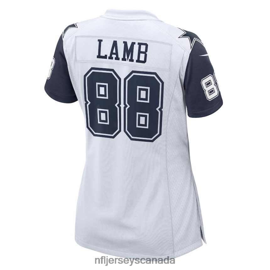 Women Dallas Cowboys CeeDee Lamb Nike White 2nd Alternate Game Jersey Clothing NFL TBXFR6770