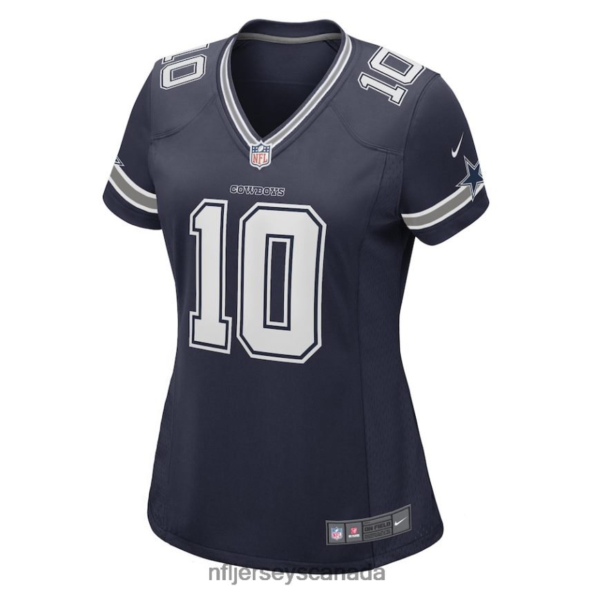 Women Dallas Cowboys Cooper Rush Nike Navy Game Player Jersey Clothing NFL TBXFR66705