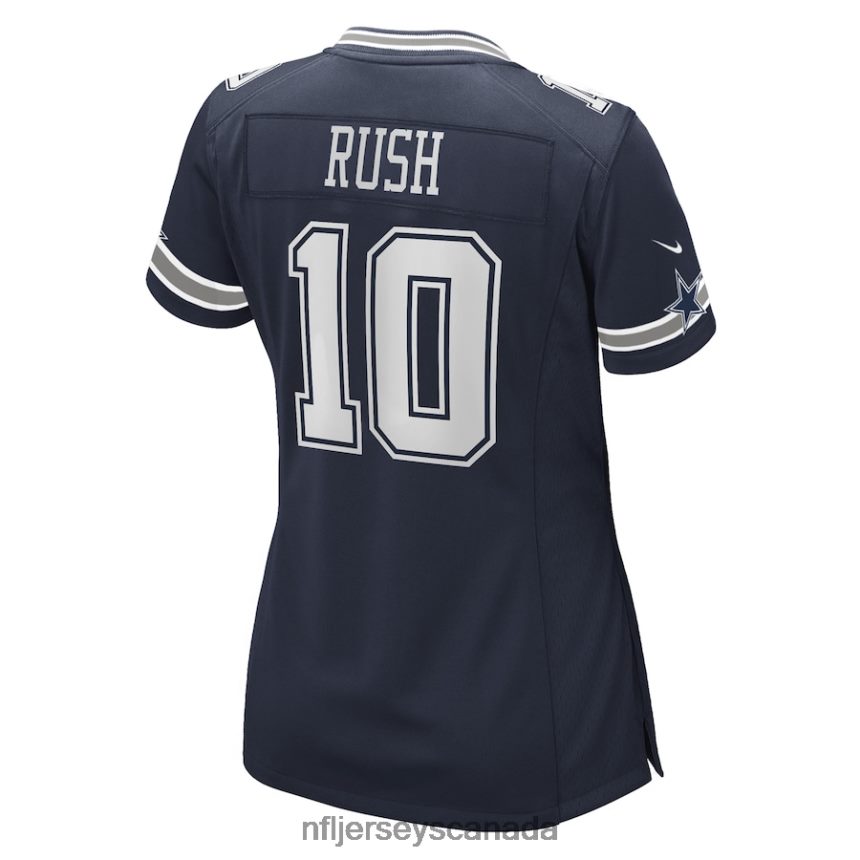 Women Dallas Cowboys Cooper Rush Nike Navy Game Player Jersey Clothing NFL TBXFR66705