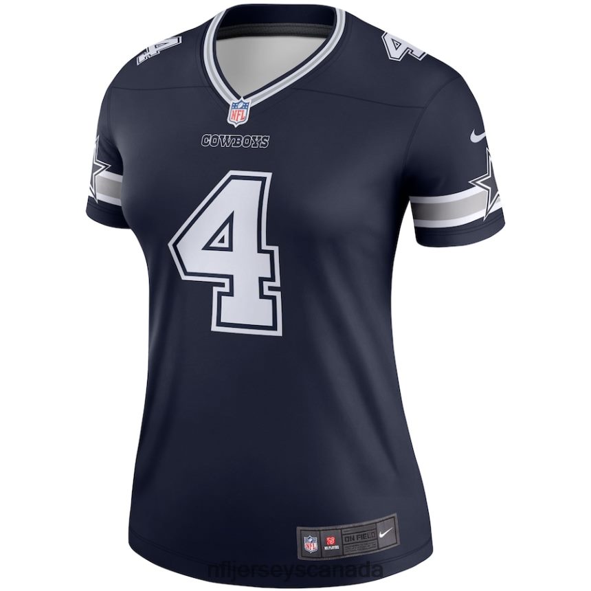 Women Dallas Cowboys Dak Prescott Nike Navy Legend Player Jersey Clothing NFL TBXFR61545