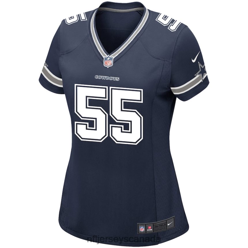 Women Dallas Cowboys Leighton Vander Esch Nike Navy Game Player Jersey Clothing NFL TBXFR63971