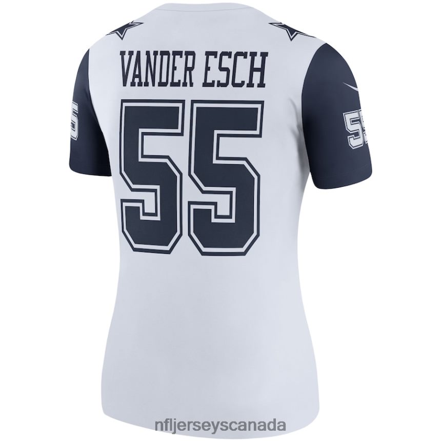 Women Dallas Cowboys Leighton Vander Esch Nike White Color Rush Legend Player Jersey Clothing NFL TBXFR61386
